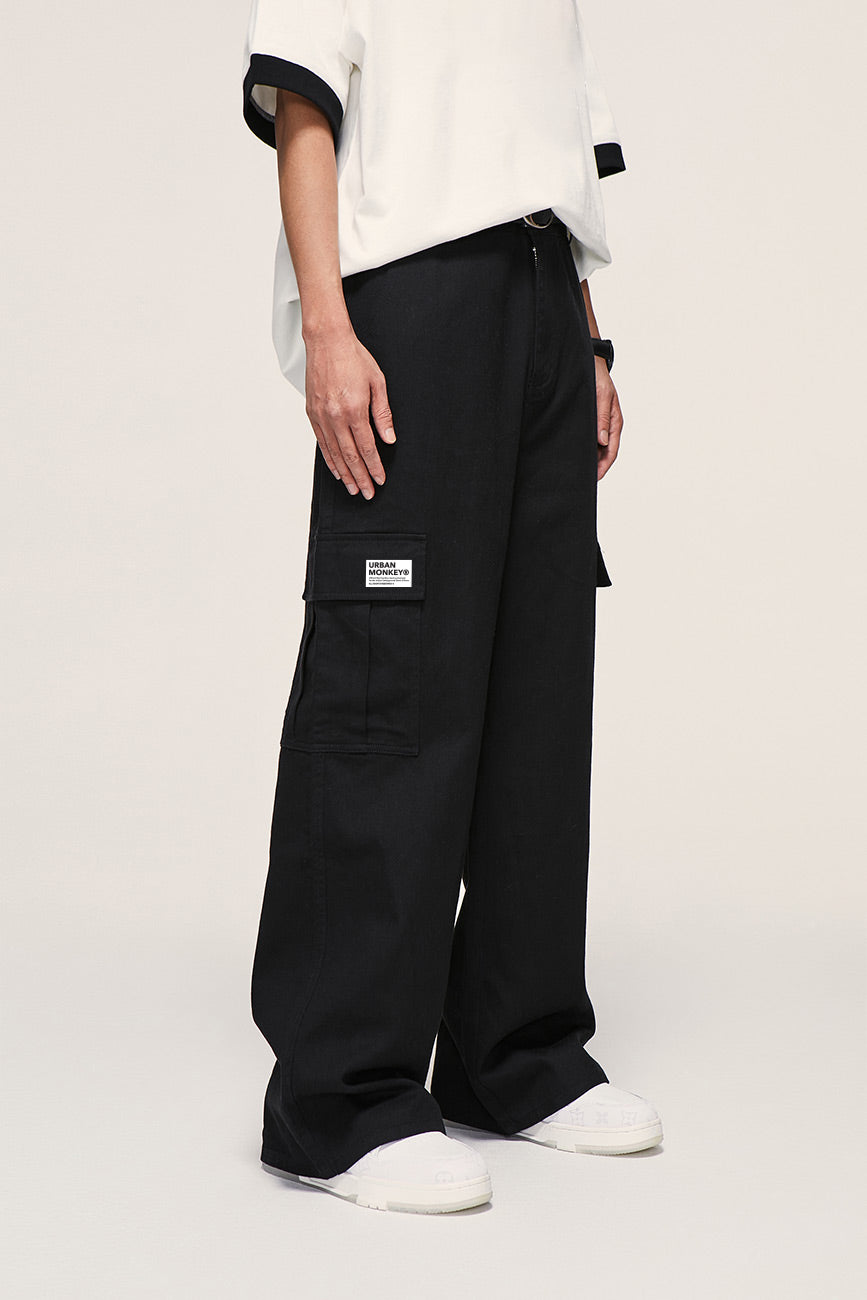 Fashion Urban Black Cargo Pant
