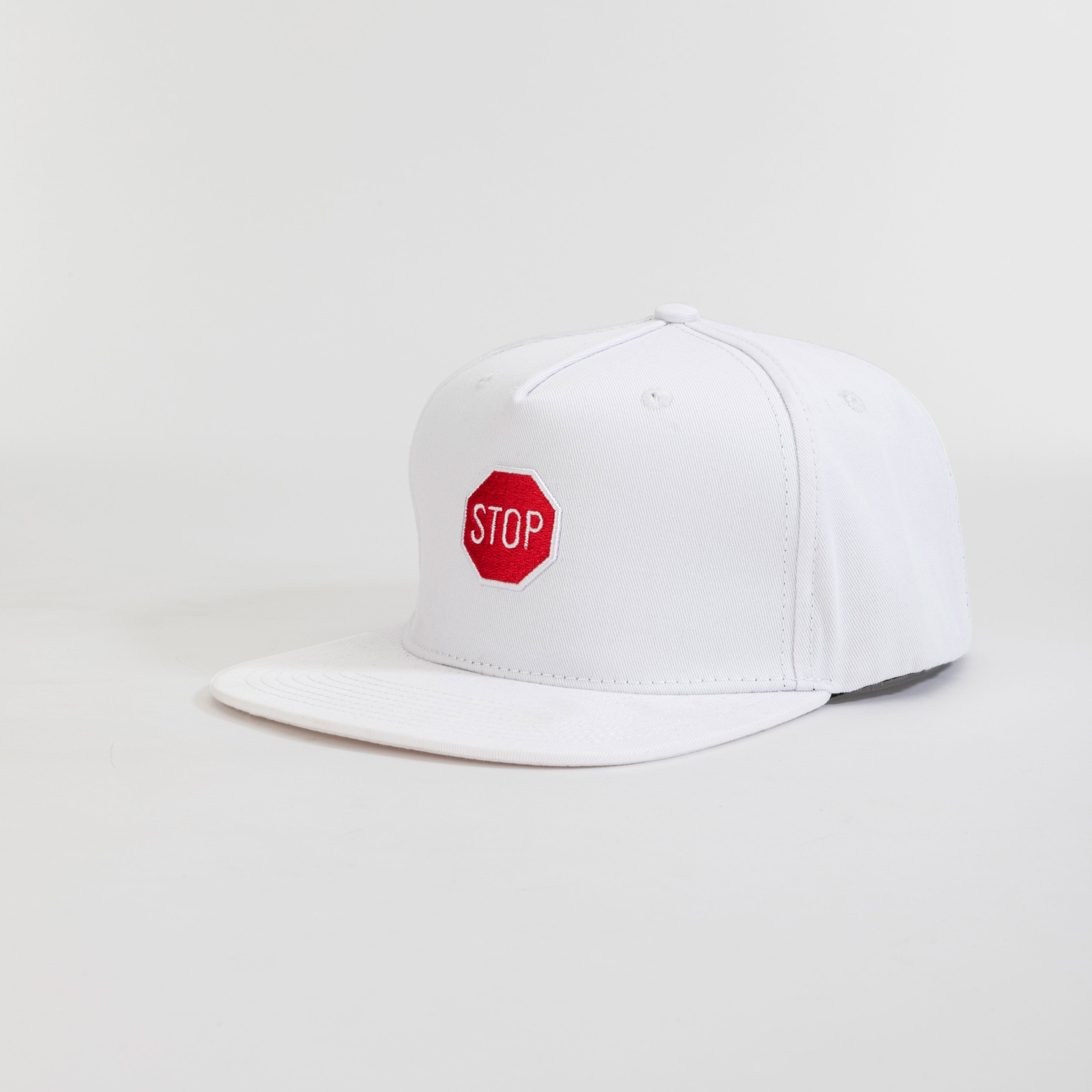 Buy White Red Stop Sign Snapback Cap Online – Urban Monkey®