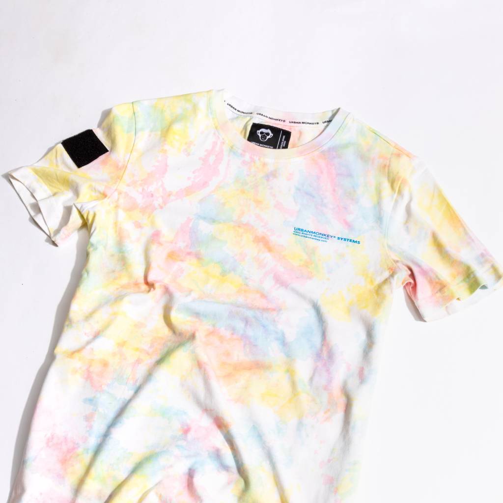 Tie Dye Smoke Texture Colors T-Shirt- Silkscreen Personalization Available