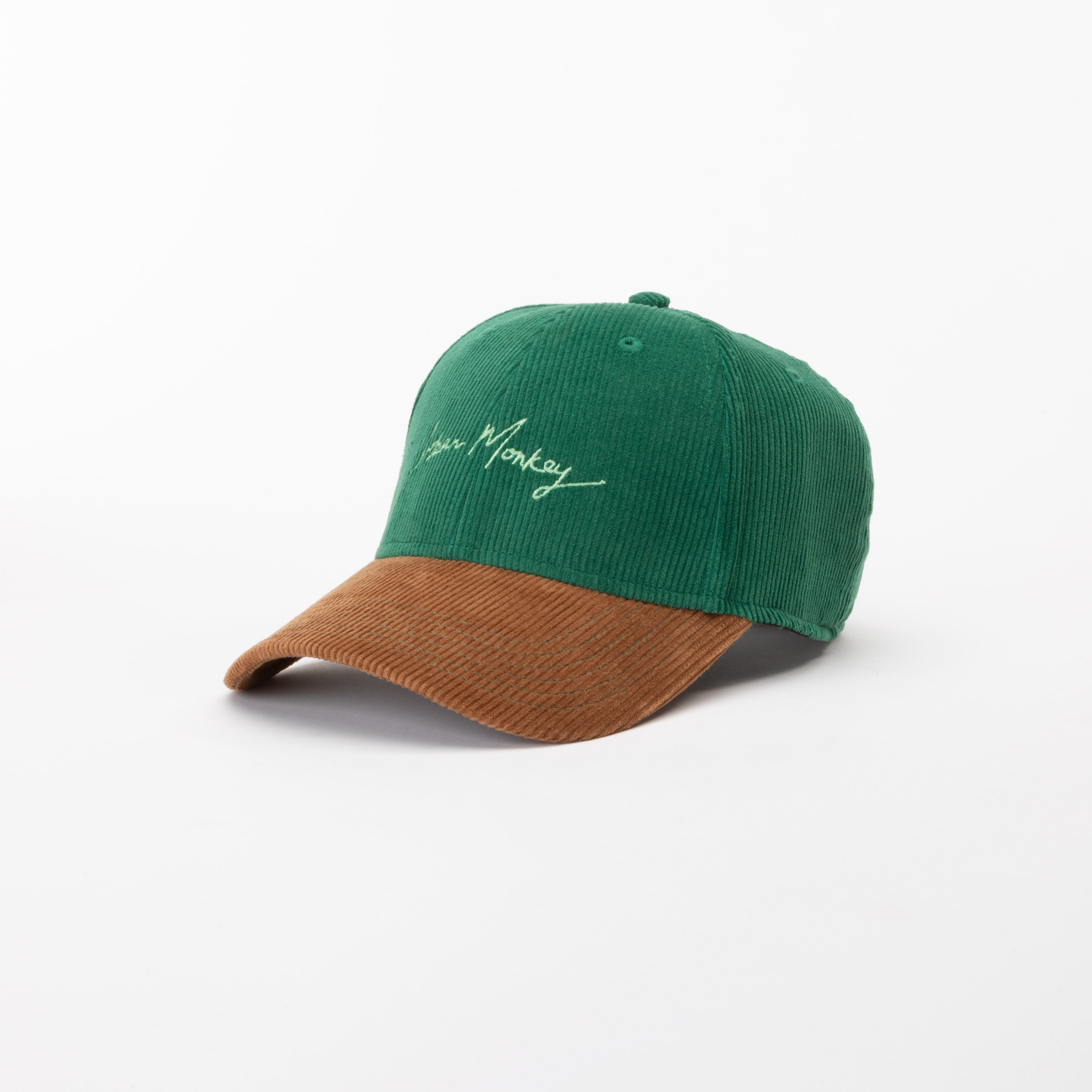 High Tide Corduroy Snapback Hat Emerald Corduroy