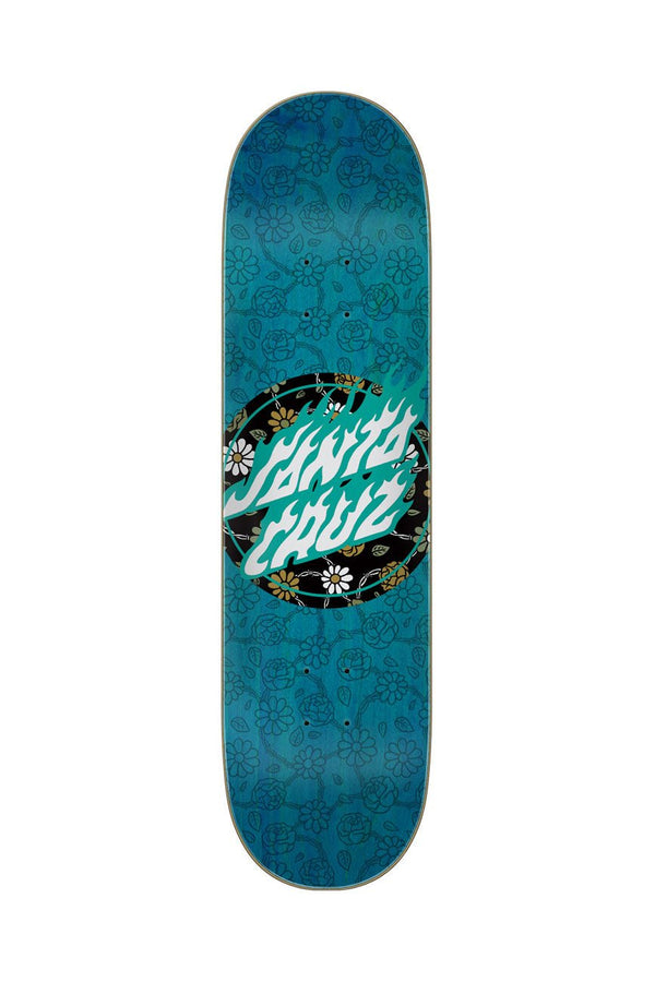 Floral Flame Dot 7 Ply Birch 8.25in x 31.8in Santa Cruz Decks