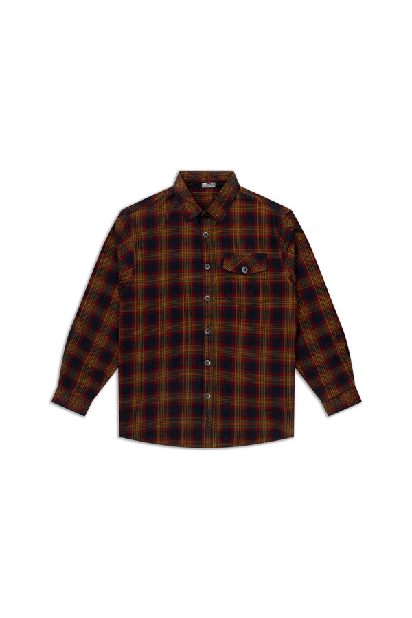 Check Corduroy Shirt 007 // regular fit