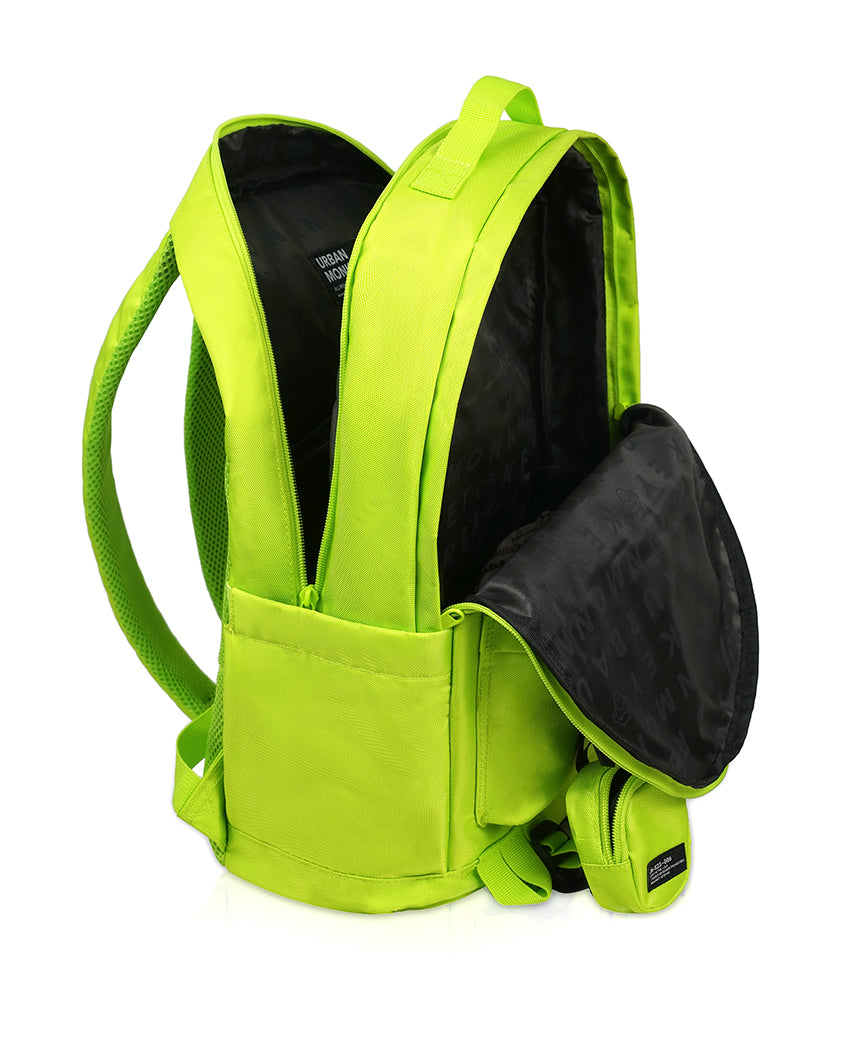 Coach Court Backpack 5666 Large Neon Green Leather Adjustable Pockets | eBay