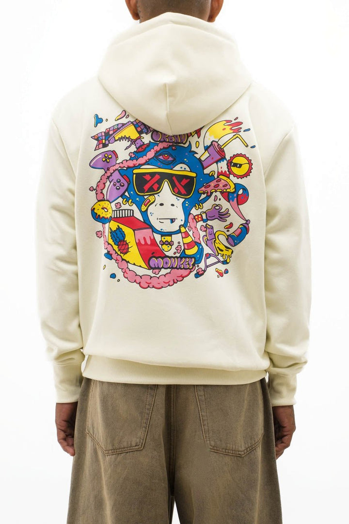 monkey face hoodie