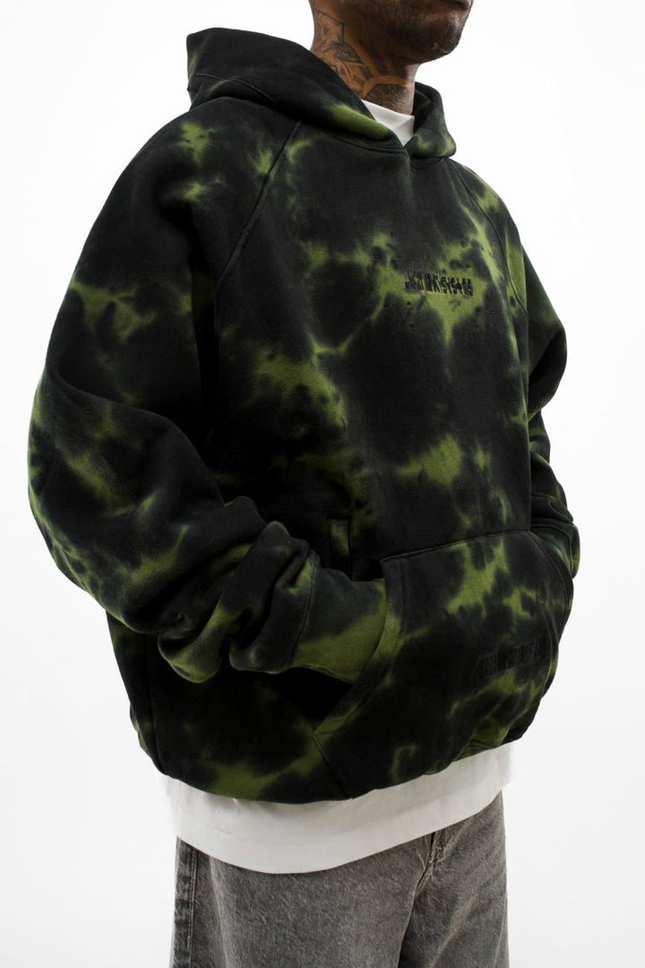 black and green hoodie