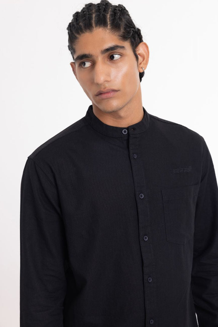 Linen Shirt // Black