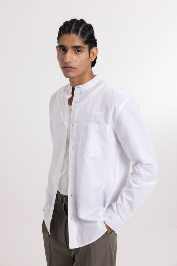 Linen Shirt // White - Urban Monkey® - UM24A_SH_W002_S