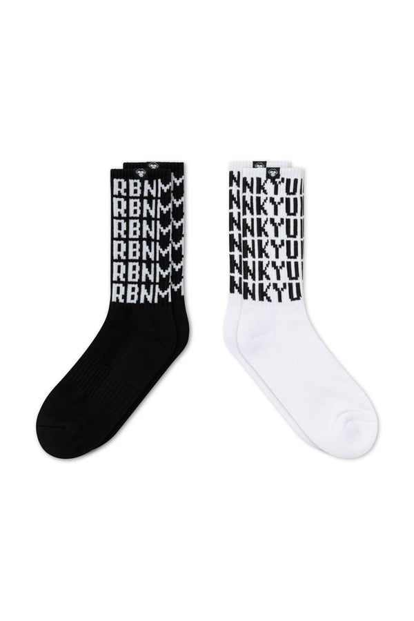 2 Pairs // Luma + Mono socks - Urban Monkey® - UMSK001_BW_S