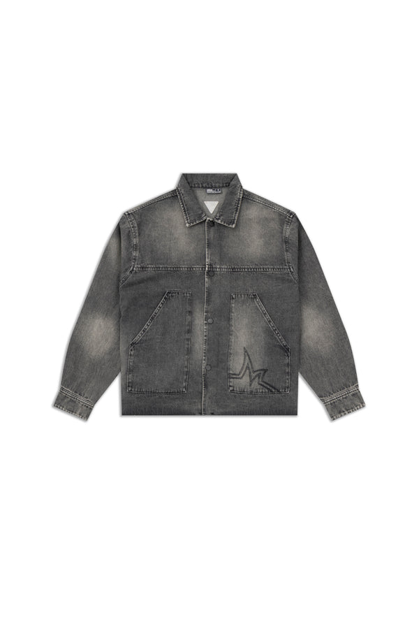 Novocaine // Frayed Hem Denim Jacket