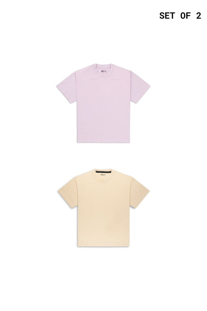 Pack of 2 Core T-shirts // Pastels - Urban Monkey® - P2_core_Pastel_XS