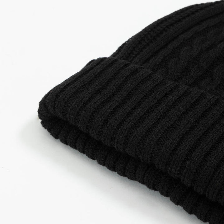 Recycled Fisherman Beanie // Black - Urban Monkey® - 24BR042_BLK