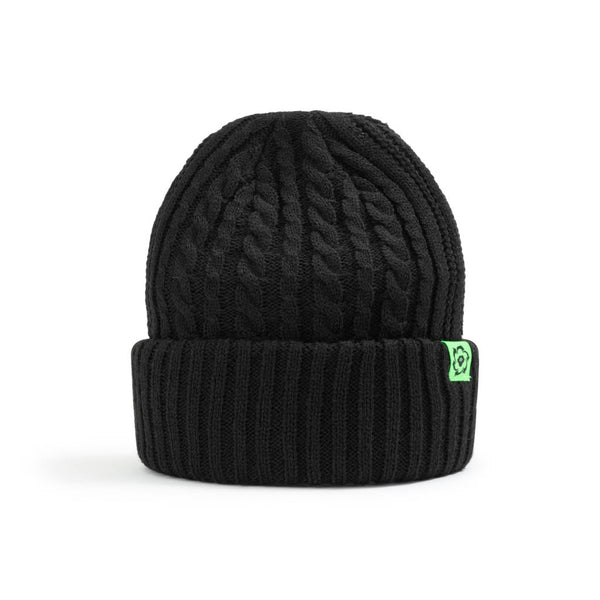 Recycled Fisherman Beanie // Black - Urban Monkey® - 24BR042_BLK