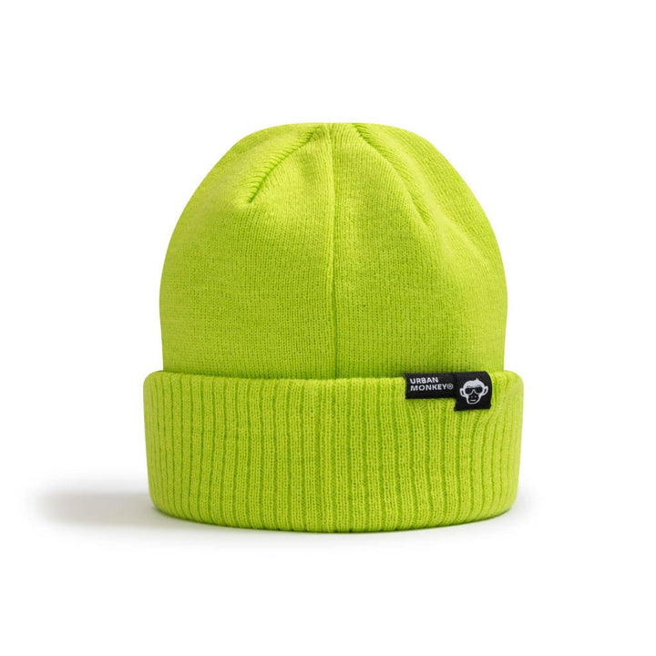 Recycled Fisherman Beanie // Neon Green - Urban Monkey® - 24FBR010_EGRN