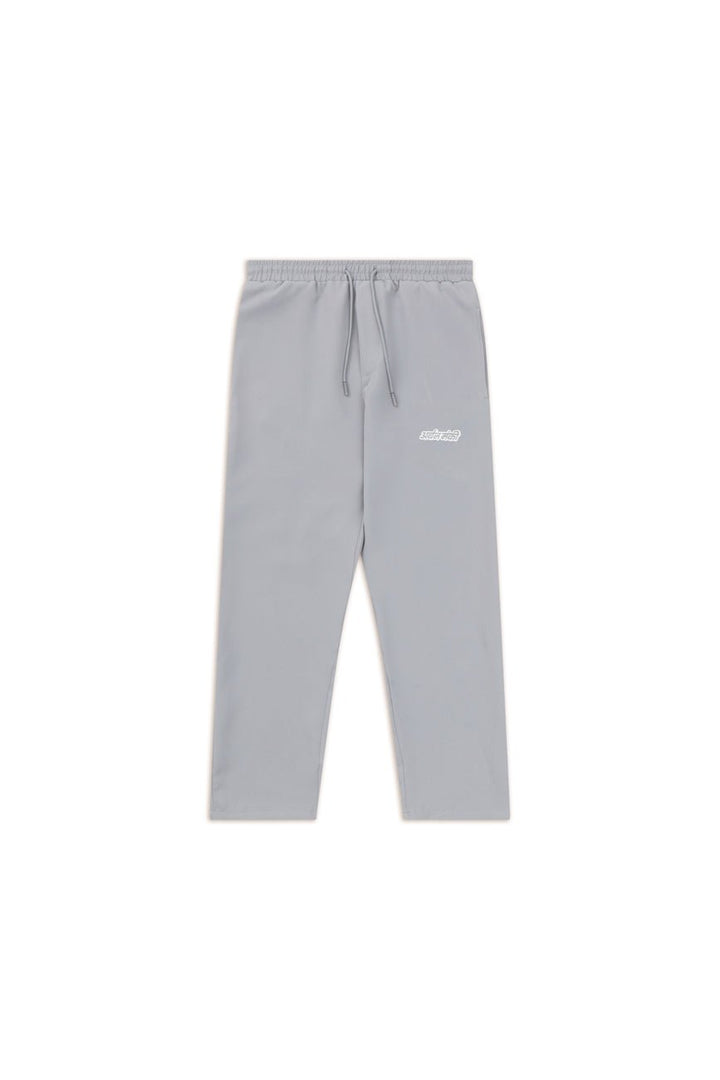 Relaxed Straight-Cut Track Pants // Grey