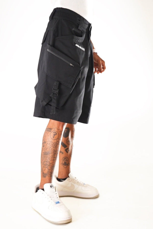 Ripstop Cargo Shorts // Black - Urban Monkey® - UM23_CRGS002_XS/S