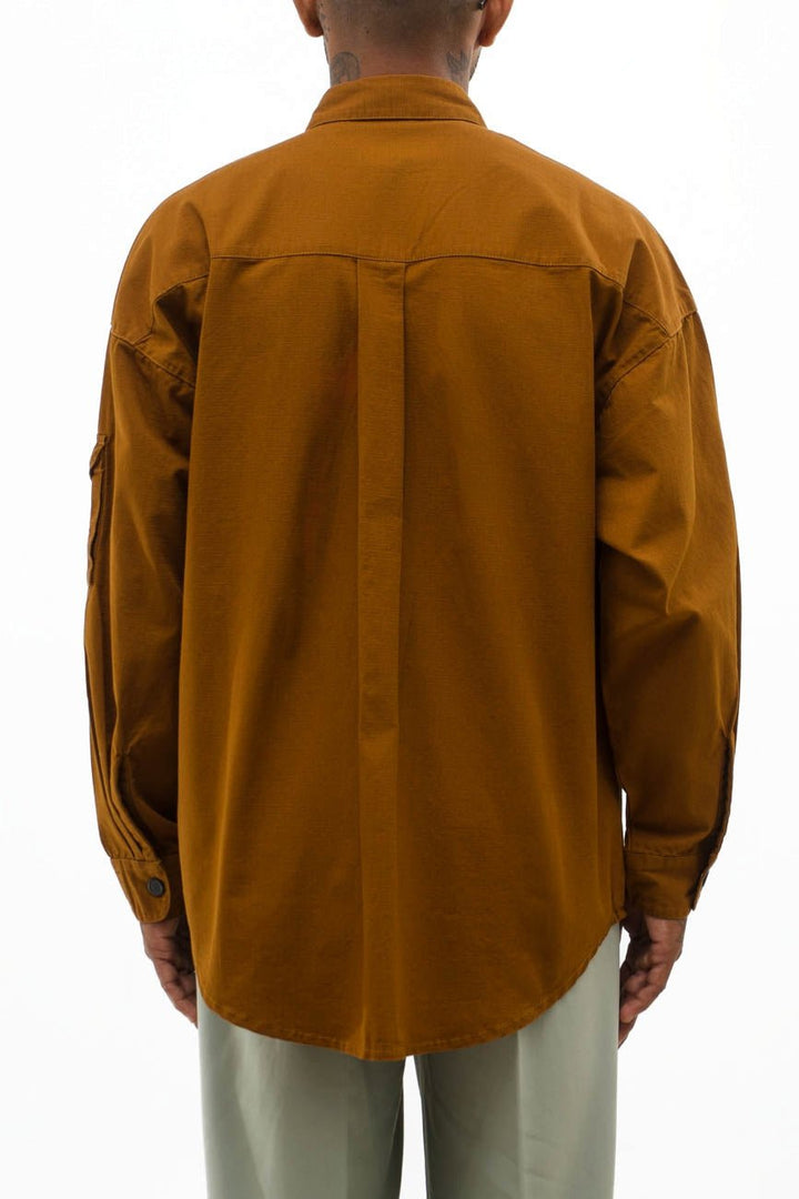 Ripstop Shacket // Tan Brown