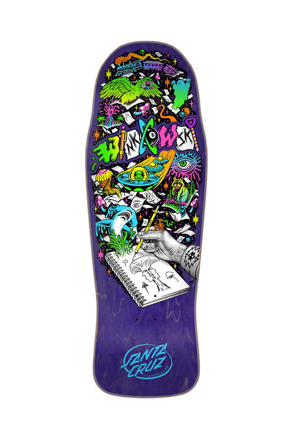 Winkowski Sketchbook Shaped 10.34in x 30.54in Santa Cruz Decks - Urban Monkey® - 11117018